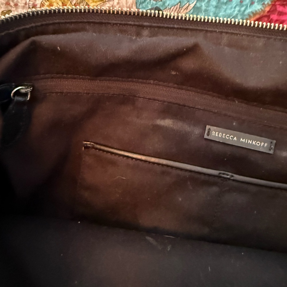 Rebecca Minkoff Black Structured Tote with Timeless Design - Picture 15 of 16